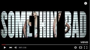 Miranda Lambert's "Somethin' Bad", featuring Carrie Underwood https://www.youtube.com/watch?v=o4Yzj-m_SBk