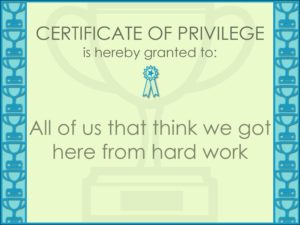 certificate of privelege